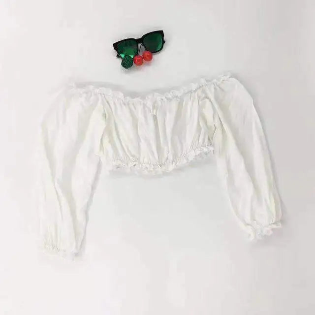 Flora Off Shoulder Crop Top